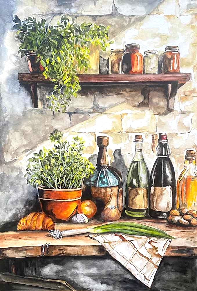 KURU KALEM SULU BOYA